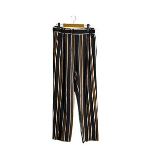 Marc Aurel Women's High Waisted Striped Straight Leg Pant